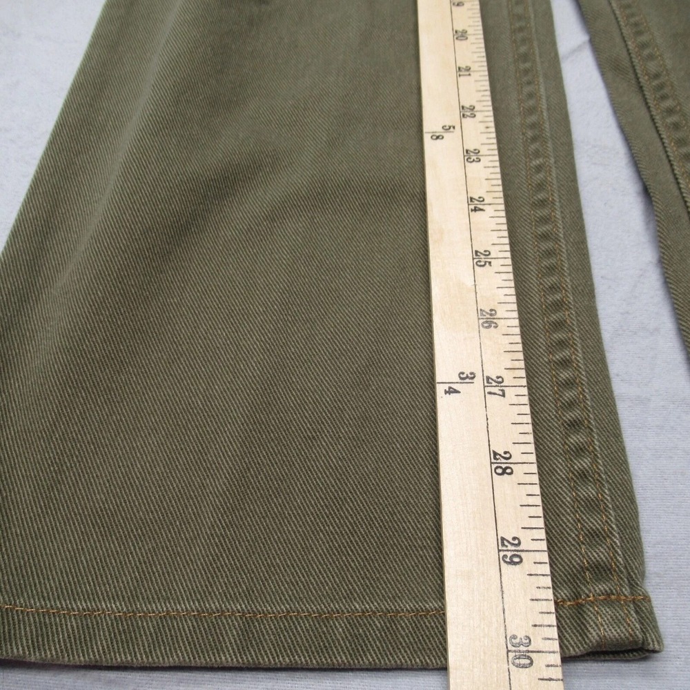 LL Bean Jeans Womens 14 Regular Green Straight Leg Classic Fit Bootcut 32x30 NEW - Picture 11 of 13